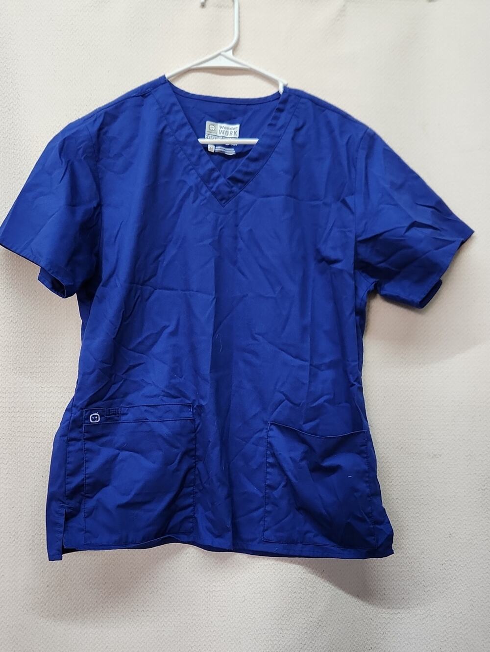 WonderWink Women’s Blue V-Neck Scrub Top